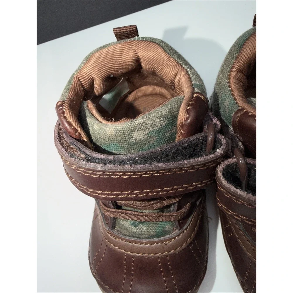 Stride Rite Baby-Boy's Sm Talley First Walker‎ Shoe - Size 5 M Camo Hook/Loop